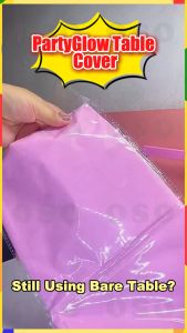 Disposable Party Tablecloth Waterproof Plastic Table Cover for Birthday Wedding Fiesta Decoration
