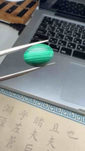 815UE-ĐÁ KHỔNG TƯỚC XANH SỌC MALACHINE (THIÊN NHIÊN )