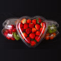 Disposable fruit box heart-shaped transparent plastic platter fresh fruit cut online celebrity love strawberry box crisper.. 