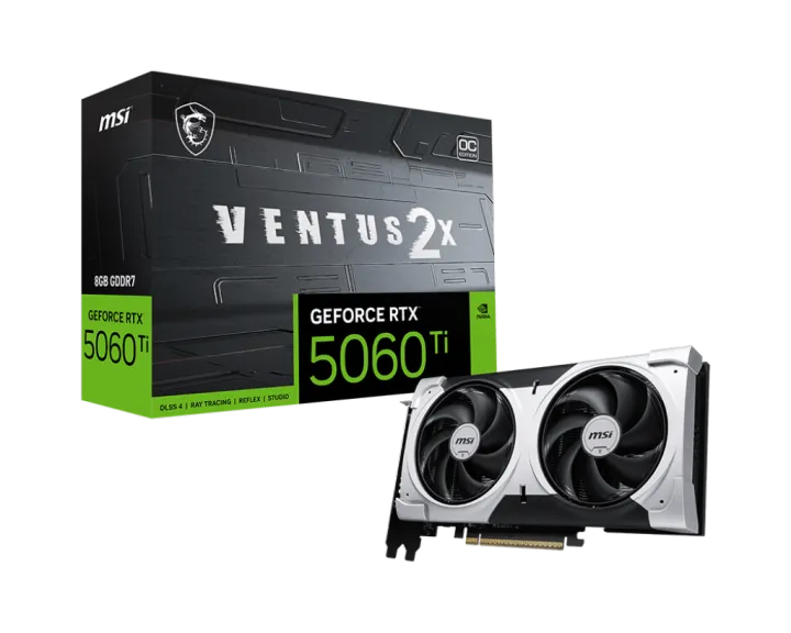 MSI RTX 5060 TI 8G VENTUS 2X OC PLUS GRAPHIC CARD