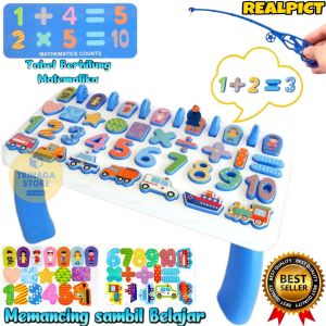 ( BISA COD ) PROMO Mainan Edukasi Anak 4in1 Puzzle Huruf Dan Angka Pancingan Magnet Ikan Montessori / Mainan Edukasi Board Game / Mainan Anak Laki Laki / Mainan Anak Perempuan SNI Murah