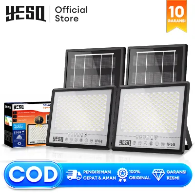 YESQ Solar light outdoor waterproof original 1000W spotlight indoor led lights solar light with panel for room at night COD