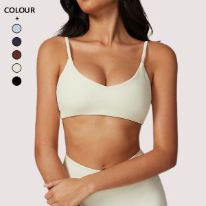 MUTUER Women Sports Bra Push Up Yoga Underwear High Strength Breathable Fitness Running Gym Crop Top Brassiere