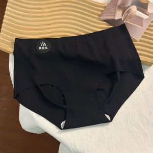 กางเกงขาง่ายและสะดวกสบายสำหรับผู้หญิงกางเกงชั้นในชายต้านเชื้อแบคทีเรียไหมหม่อนอัลลอยด์7A กางเกงชั้นในไร้รอยต่อเอวขนาดกลางสีทึบสี Morandi
