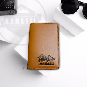 KAHASIL Dompet Pria Tanggung Berdiri 3/4 Keren Kulit Asli Original Double Slot