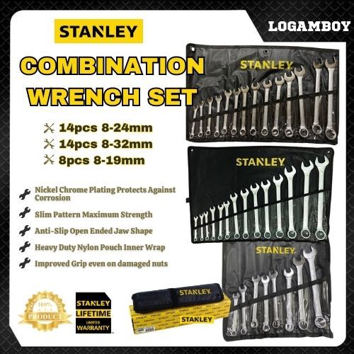 Stanley 12 pcs Double Open End Spanner Set 70-380 – Aegon Power