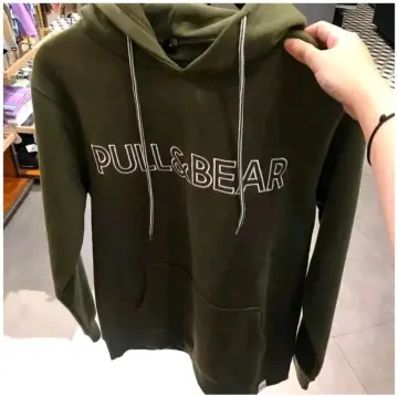 Pull and bear hoodie army sale