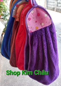 [1 cái] Khăn lau tay Khăn treo bếp tiện lợi khăn cực mềm mịn thấm hút tốt