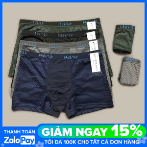 [Combo 4 + FREESHIP] Quần lót boxer nam thông hơi thoáng khí hàng xuất nhật