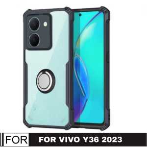 CASE VIVO Y36 4G / Y36 5G / Y35 2022 SOFT CASE SHOCKPROOF TRANSPARAN FREE HOLDER RING CASING
