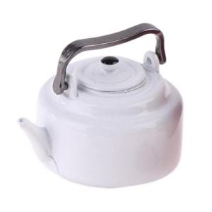 Portable Miniature Metal Toy Water Kettle For Dollhouses Kitchen Accessories With Realistic Detailing