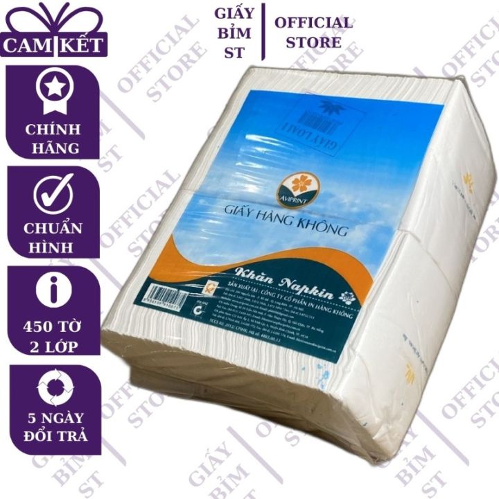 Giấy ăn cân Hàng Không vuông 2 lớp bịch loại 1kg hoặc 0,5kg (hàng chuẩn ...