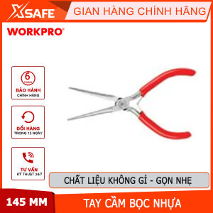 Kìm mỏ nhọn dài mini Workpro - WP231038