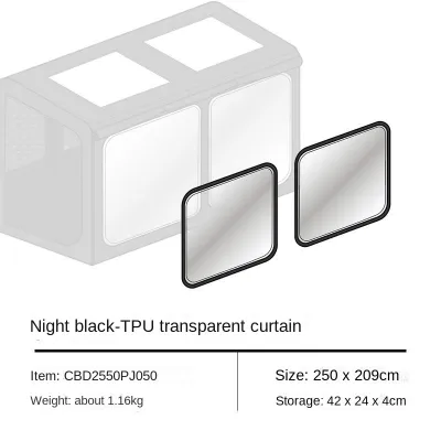 Blackdog BLACK SOAR AIR 12.0 Inflatable Cabin Style Tent Fast Build PVC Air Frames 210D Black Vinyl Coated Sunscreen Waterproof Panoramic View Large up to 35m² Use Space for up to 6-8 Person 2025 New Release Kunpeng Wing