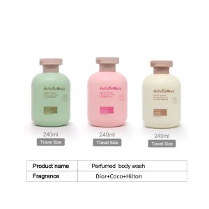 Hello Beauty 240ml Anti-Dandruff Perfumed Shampoo and Whitening Perfumed Body Wash long-lasting With Mosituring Fragrance