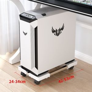 Ayuqi® CPU Stand With Wheels Computer CPU Roller Stand For Computer PC Case CPU Trolley Adjustable CCPU Stand PC Stand