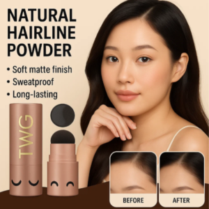 🌺 Hairline Cream Stick Broken Hair Root Concealer Waterproof Long-lasting Makeup Hairline Shiny Powder Loose Powder