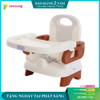 Ghế ăn dặm tiện lợi gấp gọn 3 chế độ cho bé thiết kế khay rộng rãi thoải mái để thức ăn và đồ chơi cho bé kèm quà tặng