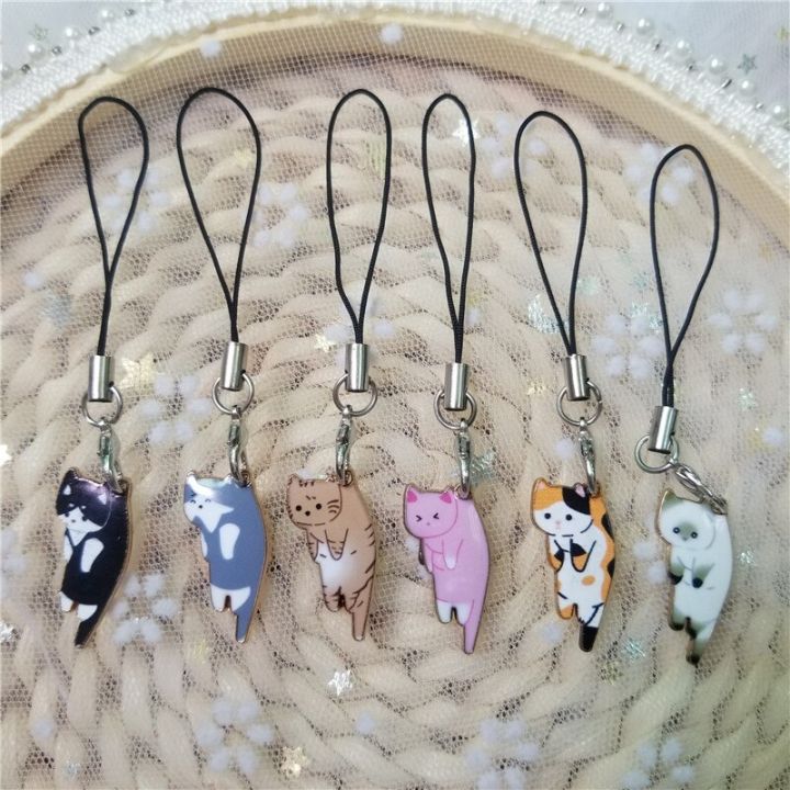 Cute Cat Smart Phone Strap Lanyards Case Strap Decor KeyChain