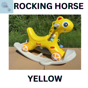 YSLs Rocking Horse Children Rocking Horse Baby Toddler Amphibious Seal Plastic Thickening Trojan suitable for kids up to 5 years old