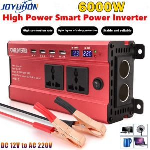 JOYUHON Solar Panel Inverter System Set DC12V to AC220V 6000W Power Inverter Converter 18W Solar Panel 30A Solar Controller for Home Outdoor