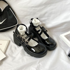 MYJUMP Classic Fashion Lolita/Japanese JK Black Thick bottom SHoes Casual Students Wild Style Mary#301