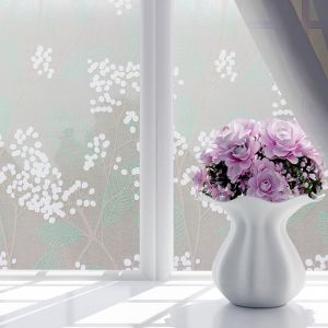 LAIFLE Frosted Privacy Protective Adhesive Glass Stickers Window Film Cover Decorative