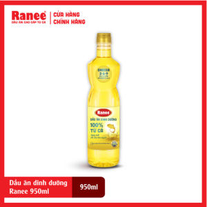 {Đơn 199k tặng vá inox -399k tặng vá gỗ} Dầu ăn dinh dưỡng Ranee 950ml