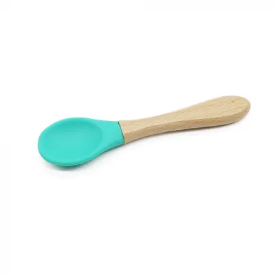 Biomom Wooden Silicone Spoon (13 Colors)