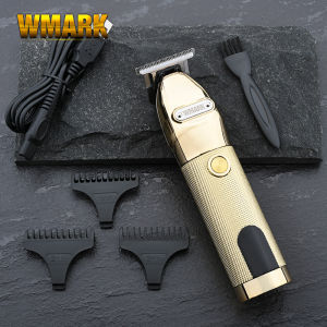 WMARK oil head carving scissor hair clippers mens LCD electric hair clippers