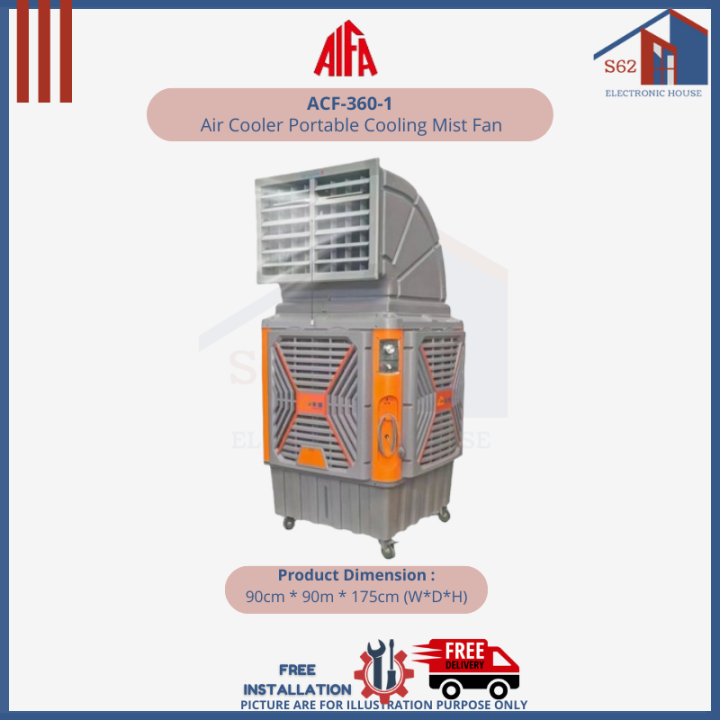 Aifa ACF3601 Industrial Evaporative Powerful Air Cooler Portable