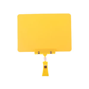 Fantic 1 Pcs Fruit Price Tag Merchandise Display Wear-resistant Sign Holder Clip Food Advertising PVC Waterproof Whiteboard Clip