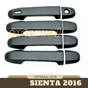 Cover Handle Pegangan Pintu Mobil Toyota Sienta 2016 Handle Hitam