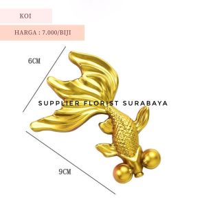 SFS - MINIATUR KUE TART KOI EMAS KOI GOLD KOI MERAH RED CAKE DECORATION DEKORASI KUE ULANG TAHUN ULTAH CNY CHINESE NEW YEAR MINIATUR KOI