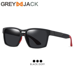 Grey Jack Kacamata Hitam Sunglasses Polarized Anti UV Anti Silau model kotak TR90 Nyaman Ringan  Fashion Pria dan Wanita SA 11106