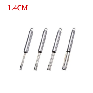 🍎ที่ปอกเปลือกแกนอเนกประสงค์! ที่ปอกเปลือกแกนทำจากสแตนเลส 304 ปอกเปลือกแกนออกจากผลฮอว์ธอร์น อินทผลัมแดง เชอร์รี่ และแอปเปิลได้ในคลิกเดียว