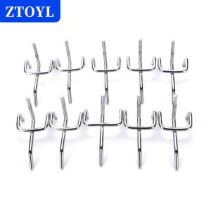 [COD]🔥🔥🔥ZTOYL 10pc Metal Peg Board Pegboard Hooks Garage Work Shop Storage Display Steel