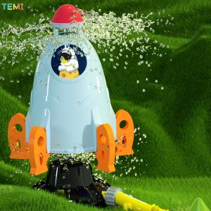 TEMI Outdoor Flying Sky Sprinkler Rocket  Space rocket spray water toy Water rocket spray water toy