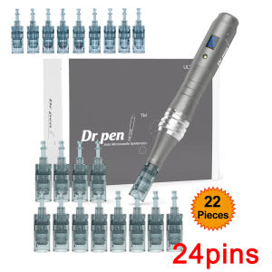 Dr Pen M8 Derma Pen with 22Pcs 11/16/24/36/42Pins Nano Cartidges