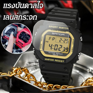 นาฬิกากันน้ำสำหรับนักเรียน นาฬิกาอิเล็กทรอนิกส์มัลติฟังก์ชั่นทรงสี่เหลี่ยม