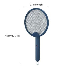 Rechargeable Electric Mosquito Killer Racket 2-in-1 Mosquito Swatter for Effective Pest Control Easy to Use