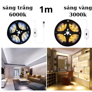 Đèn LED tủ bếp cầu thang tủ trưng bày sản phẩm cảm biến cơ thê quét tay chống nước nguồn 5v chip led 2835