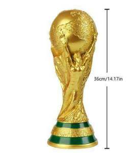 [NaJUAN]  [2022 Original ] Golden World Cupfootball Champion Hercules Cup Trophy Model Soccer Match Souvenir Fan Supplies Home Decoration Accessories Decor