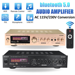 SUNBUCK 2000W 5CH 220V 110V bluetooth5.0 Audio Power Amplifier Stereo Home Theater amplificador Audio Home Karaoke Cinema with Remote Control Support FM USB 608BT