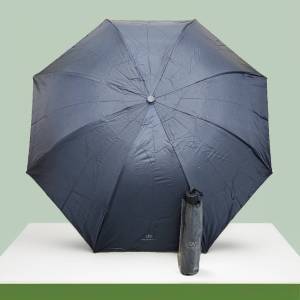 พร้อมส่ง ร่มกันแดด กันฝน ร่มยูวี ลายสีพื้น ข้างในตัวร่มและด้ามจับเป็นสีดำ ยูวี ร่มพับ3ตอน (ไม่ใช่อัตโนมัติ)