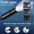 Endoscope Inspection Camera Flexible Rigid Snake Camera With 6 LED Lights 7.9mm IP67 Waterproof Tube USB Endoscope Camera for Android iPhone iPad Sink Pipe Drain Camera. 
