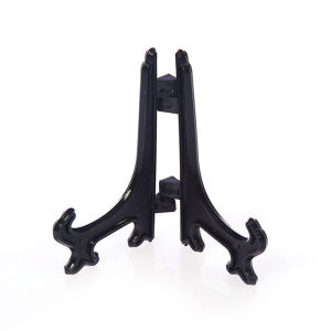 10ชิ้น ขาตั้งจานชามแบบใสพับได้ขาตั้งอะคริลิกพับได้สำหรับงานศิลปะบนจานชาม ขาตั้งจานใสที่ใส่รูปภาพกรอบรูปสำหรับแสดงรูปภาพ