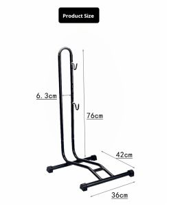 bike repair stand L-Shaped Bike Repair Stand - All-in-One Vertical Parking Maintenance & Display Rack with Plug-in Hooks Fits Road/Mountain Bikes (Space-Saving Foldable Design)