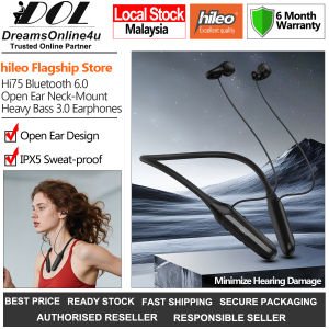 Hileo hi75 Clip Open-Ear Neck-Mount Bluetooth 6.0 ENC Noise Cancellation Sweat-proof Wireless Sport Earphone