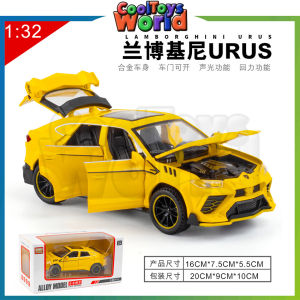 1:32 Lamborghini URUS Die-Cast Vehicles Alloy Car Model Sound and Light Pull Back Car Model Collection Car Toys